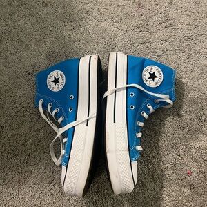 Poolside blue platform converse